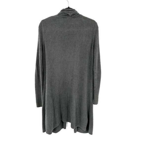 BAREFOOT DREAMS Bamboo Chic Lite Gray Long Open Cardigan Sweater Size Small - Picture 3 of 8